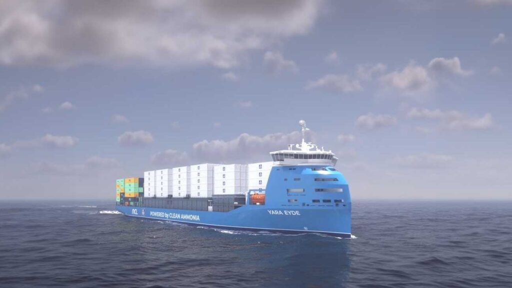 Yara Eyde: The World’s First Zero-Emission Ammonia-Powered Container Ship Set to Launch in 2026